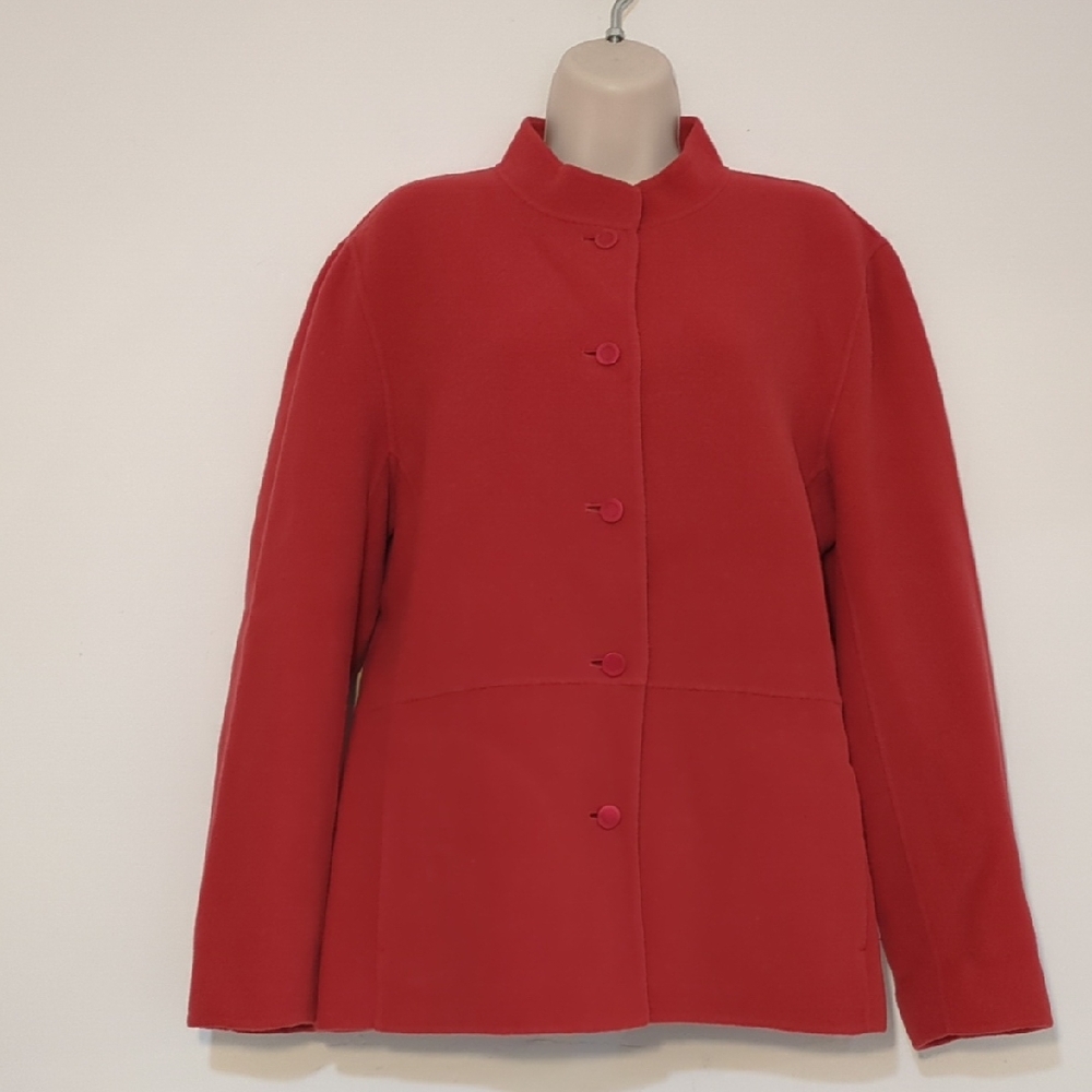Eileen Fisher Vibrant Red Blazer